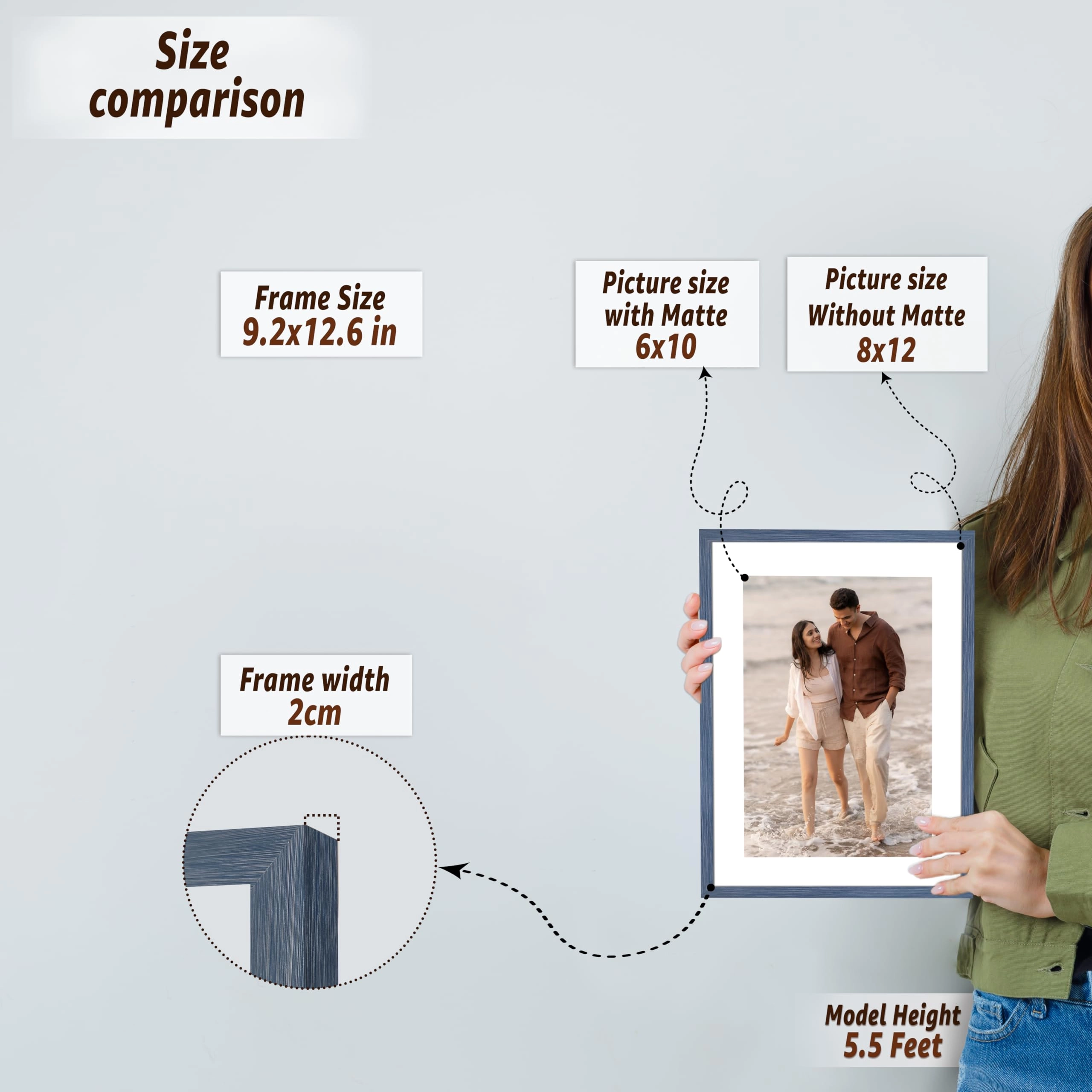 Collage Picture Frame - 6x8 Inch 9