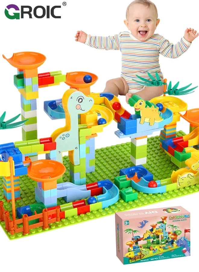 GROIC Dinosaur Marble Run - 260 pcs