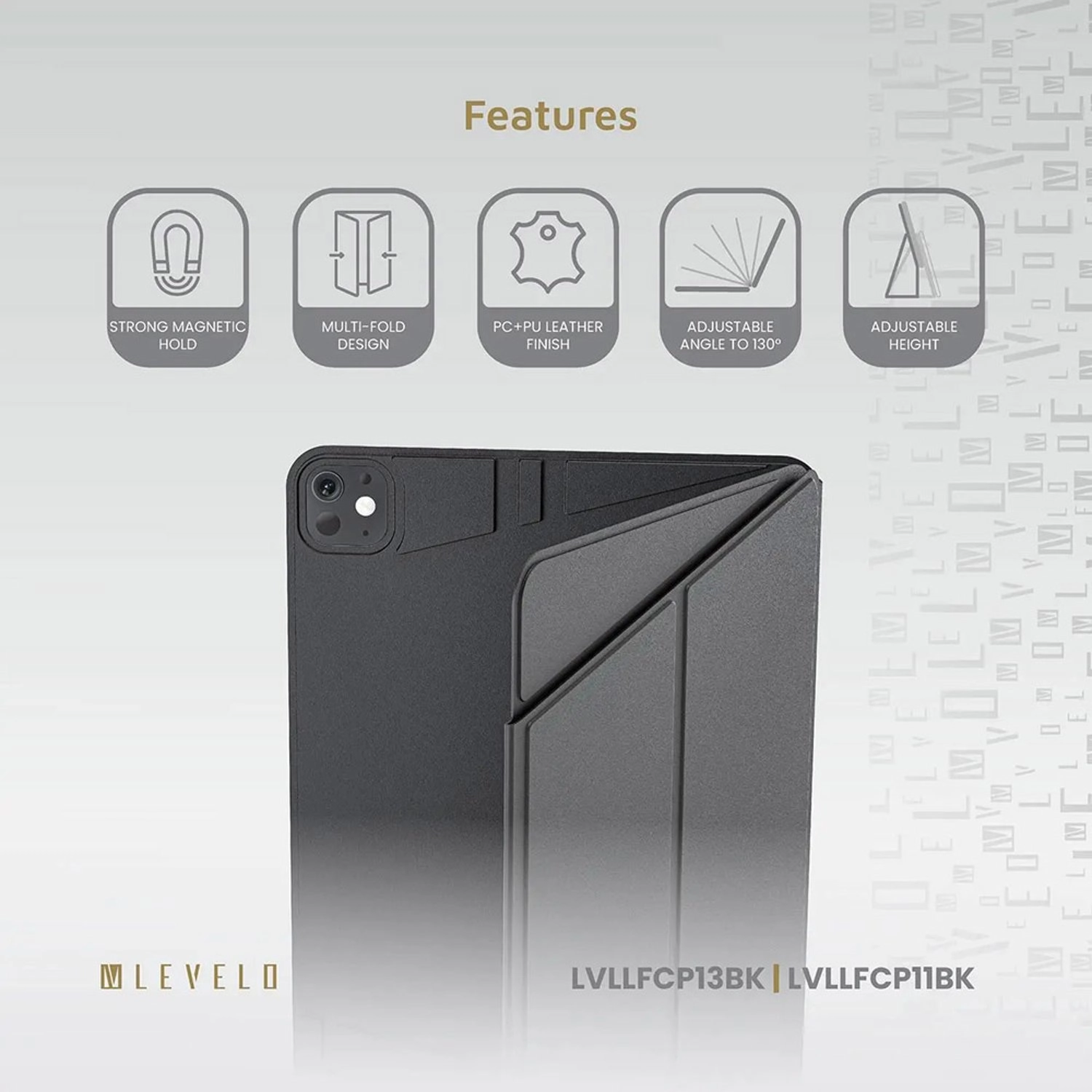 Multi-Fold Folio with Magnetic Closure for iPad Pro 13-inch (2024)