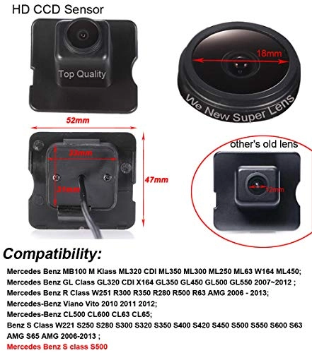 CCD car rear view camera - Night Vision Wireless 1280 x 720 pixels