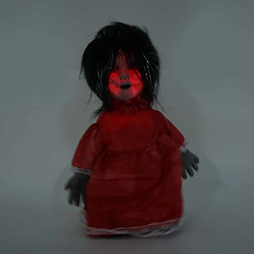 Scary Walking Doll - Battery Operated Voice Control Black Hair