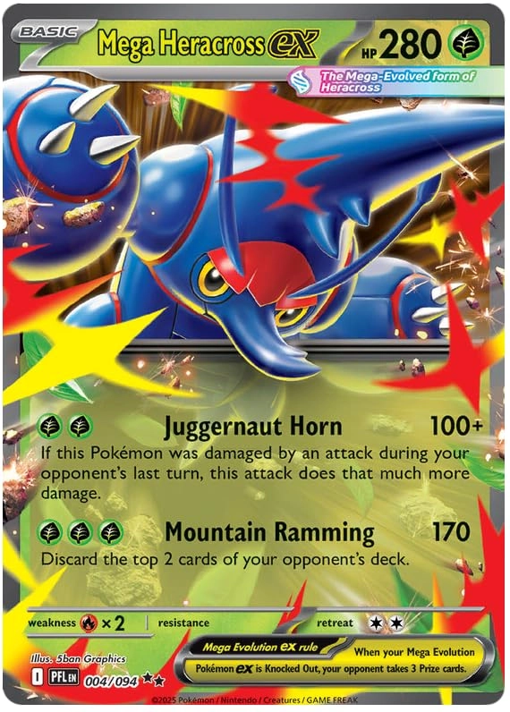 Pokémon Mega Heracross ex - 1pcs