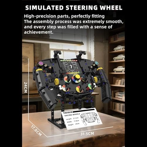 Racing Simulator Steering Wheel Building Set - 833 pcs