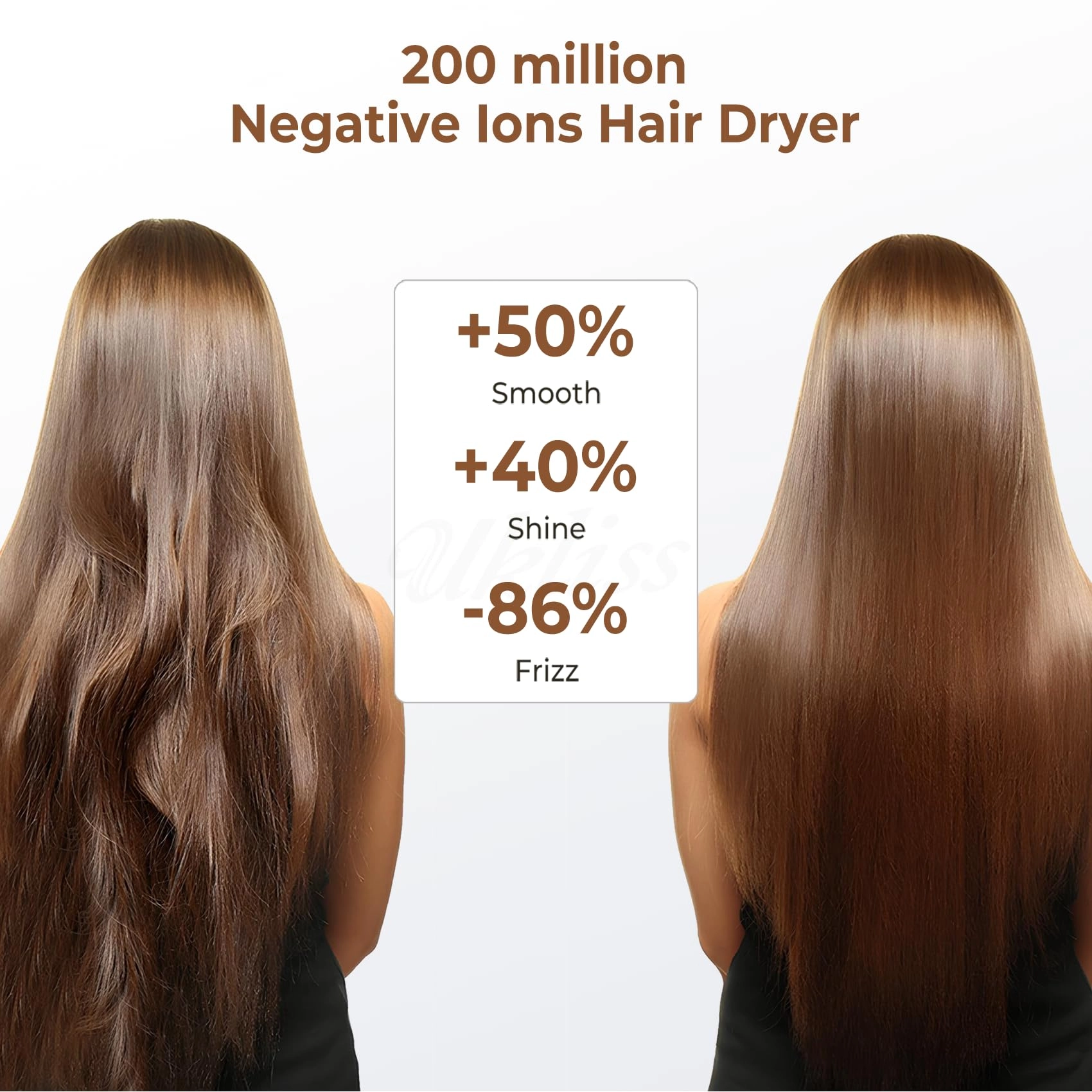 6 in 1 Hair Dryer Brush - 700 watts Gold