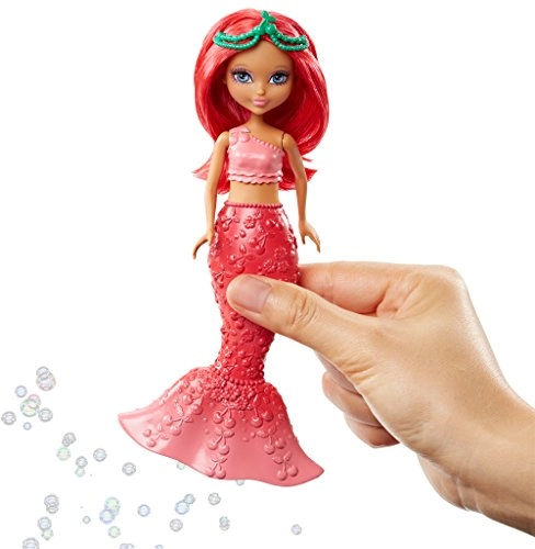 Barbie Dreamtopia Bubbles n Fun Mermaid - green cherry stem tiara Ages 3+