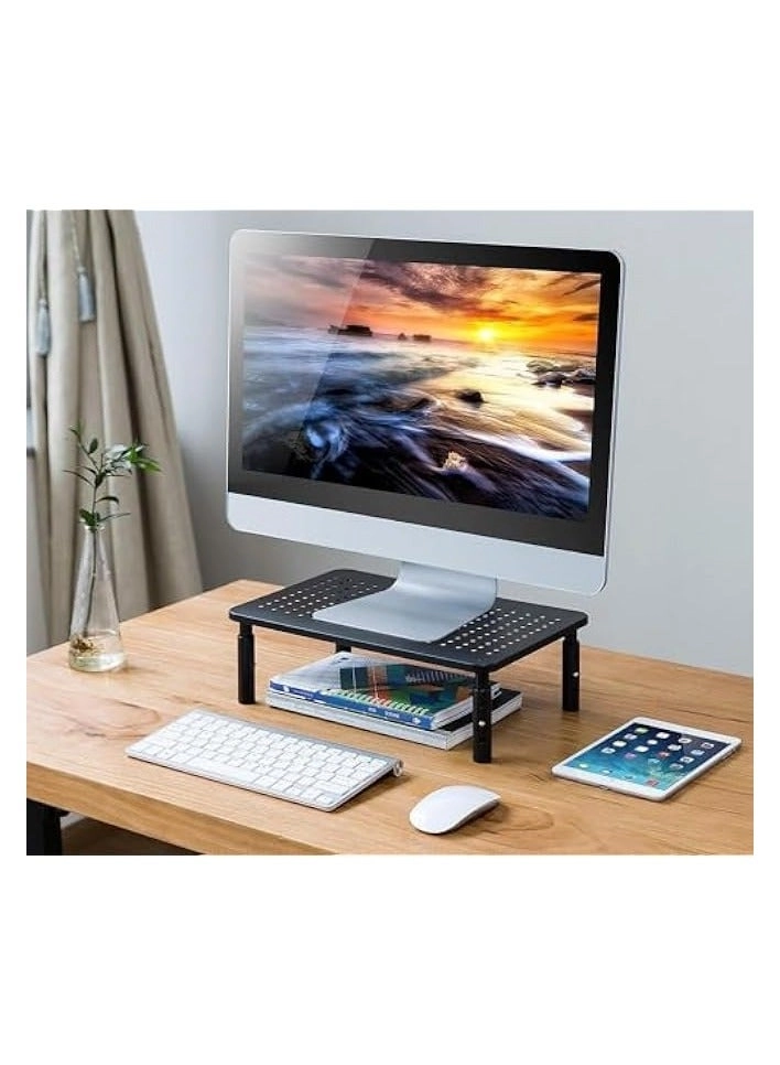 Monitor Stand Riser - 2 Pack 3 Height Adjustable 14.5 in
