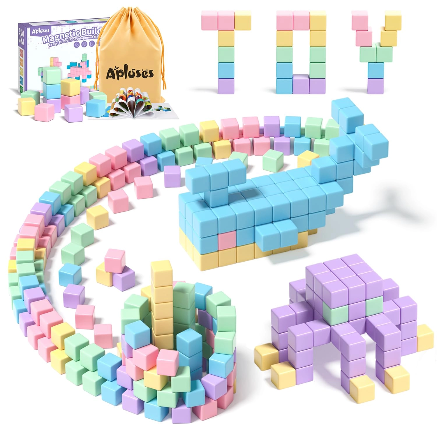 Apluses Magnetic Blocks - 32pcs