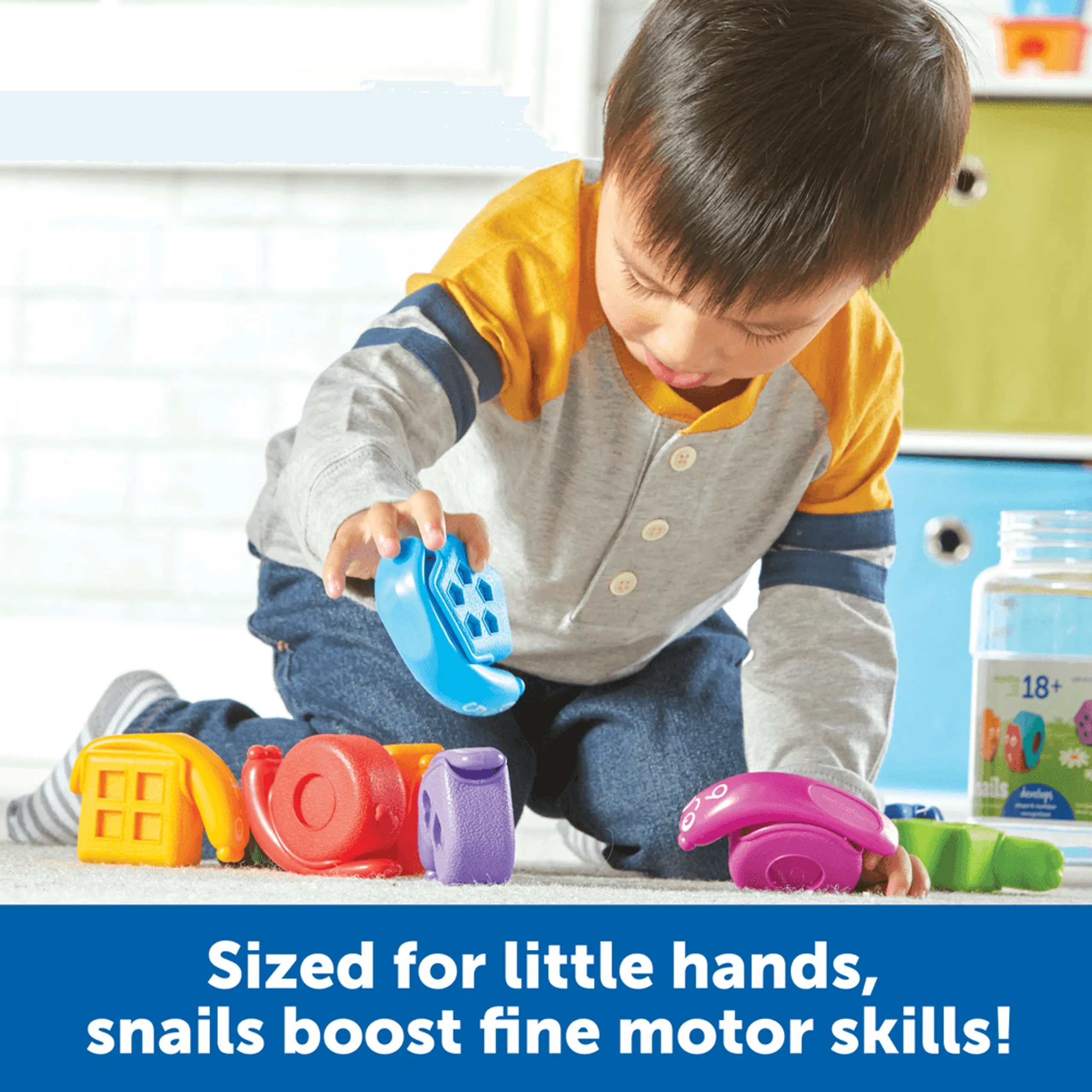 Snap-N-learn Shape Snails - 18m+ 20 pieces