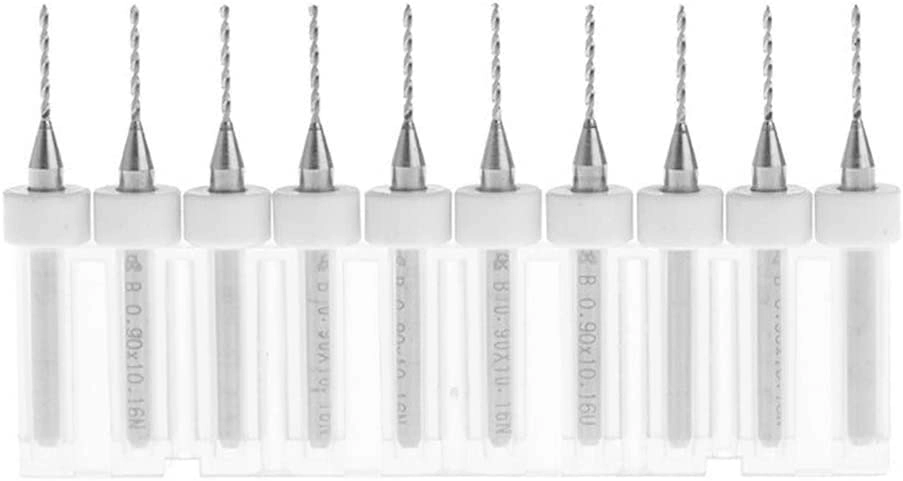 Micro Drill Bit - Tungsten Steel Carbide 10 Pcs 0.8mm