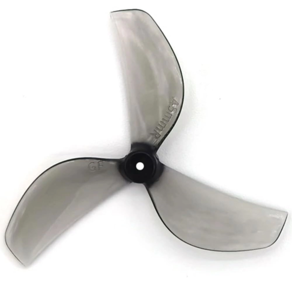 3-Blade Propellers - 4 Pairs 1.5 mm Clear Grey