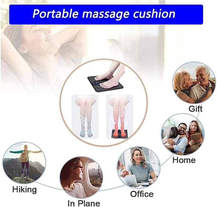 EMS Leg Reshaping Foot Massager - Full Automatic 9 Intensity Levels USB Rechargeable