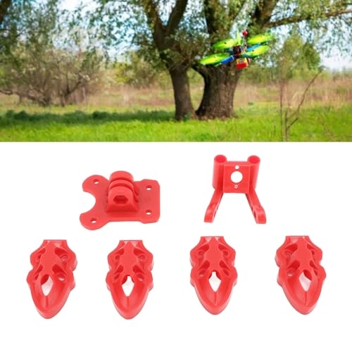 RC Drone Motor Antenna Base - FPV 3D Printed Red