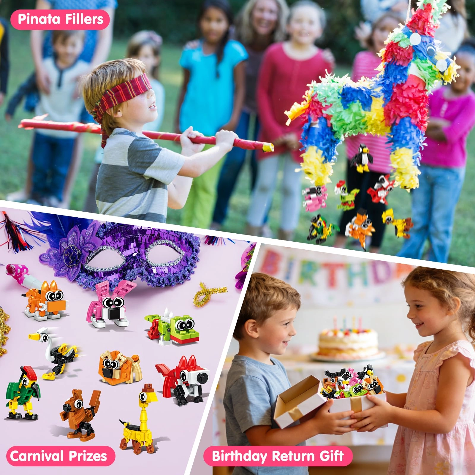 Mini Animal Building Blocks - 20pcs