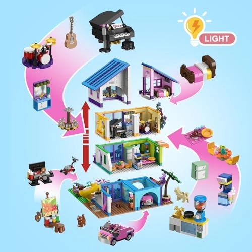 Girls House Building Set - Friends 1317 pcs