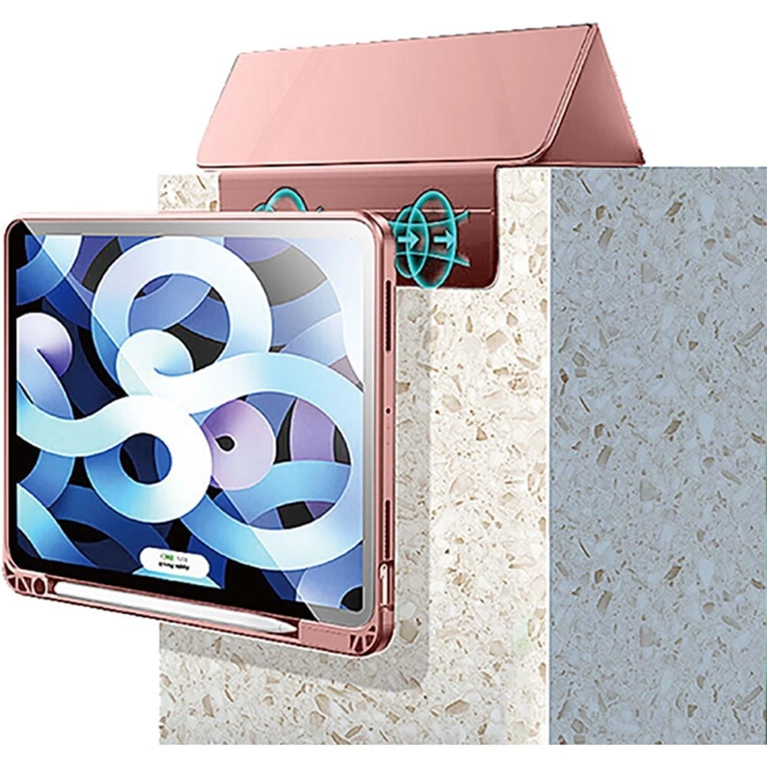 Tri-fold Folio Case with Pencil Holder for iPad Pro 12.9-inch