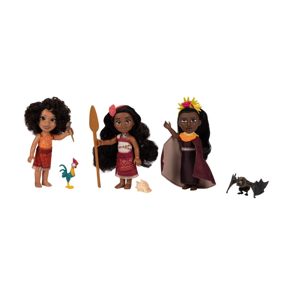 Moana Figurine + Loto Figurine + Matangi Figurine Ages 3+