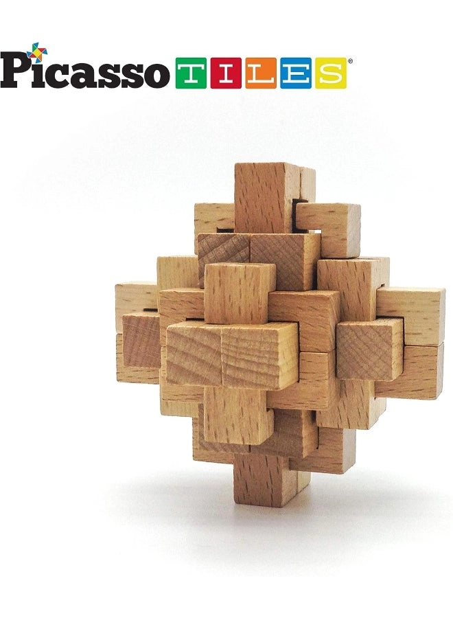 Magnetic Wooden Interlocking Puzzle - 3 years+ 8 pieces