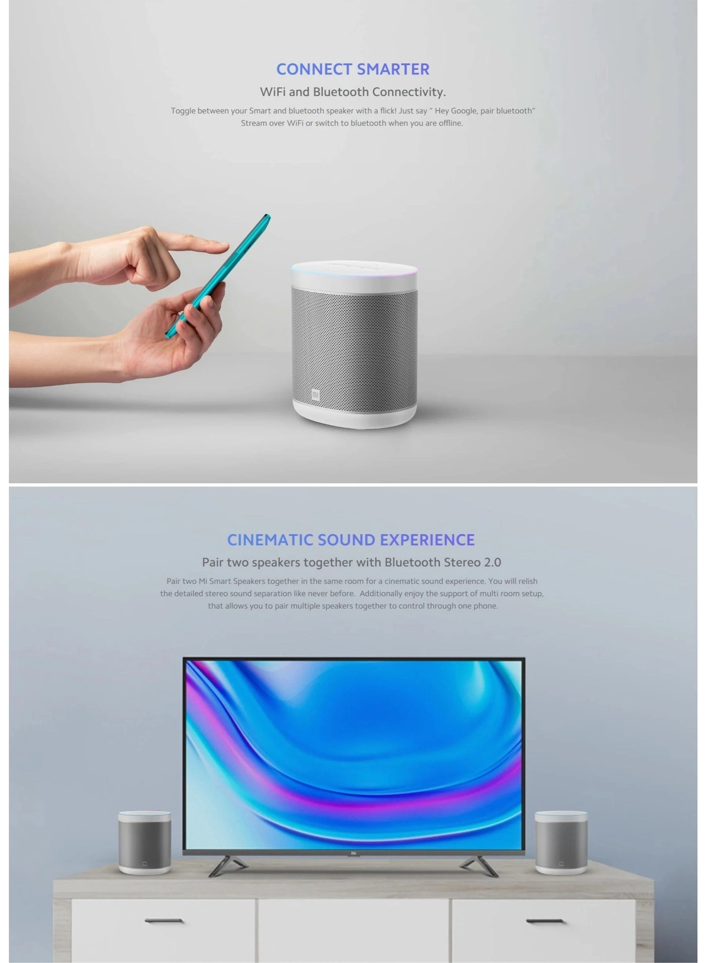 Mi Smart Speaker - Google Assistant White