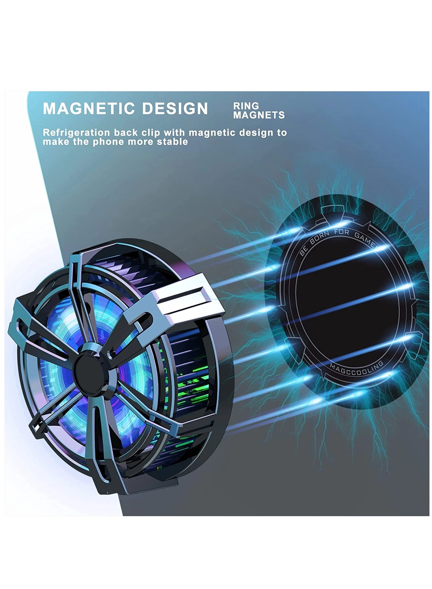 AL19 - Icing Semiconductor Mobile Phone Radiator Magnetic Back Clip