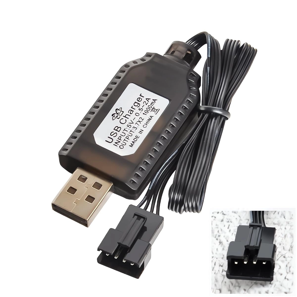 Aliwisdom Universal RC Battery Charger Cable - SM 4 PIN Plug 7.4V 2S