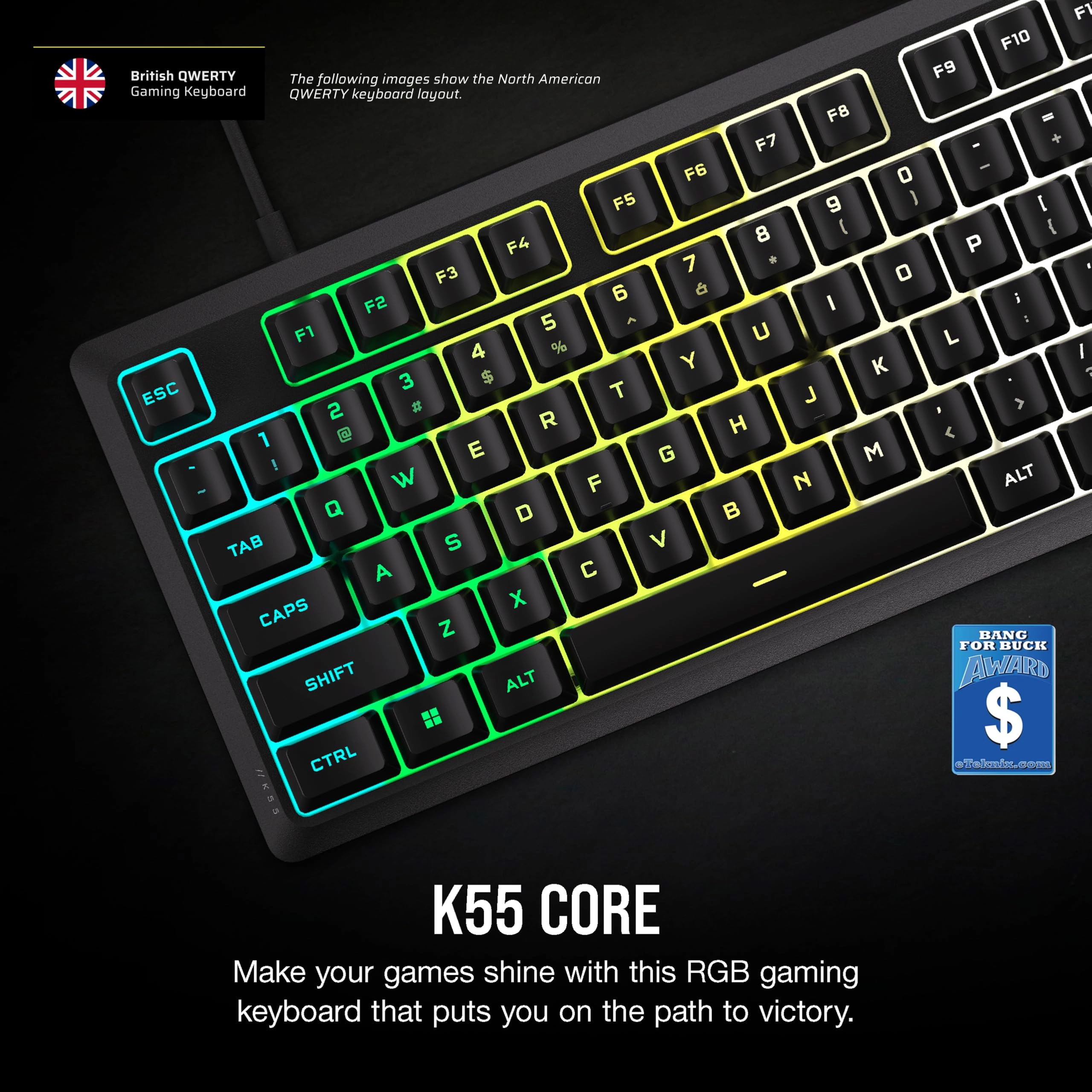 K55 CORE - UK Wired