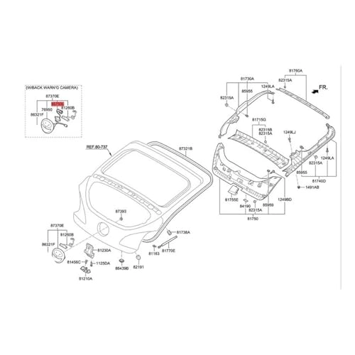 Rear View Camera - Night vision Wired 728 x 582 pixels