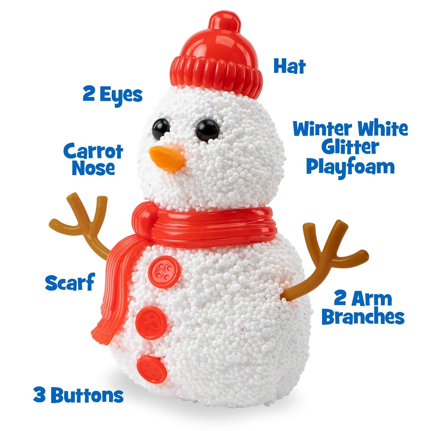 Playfoam Build-a-Snowman - 3+ 3 pieces