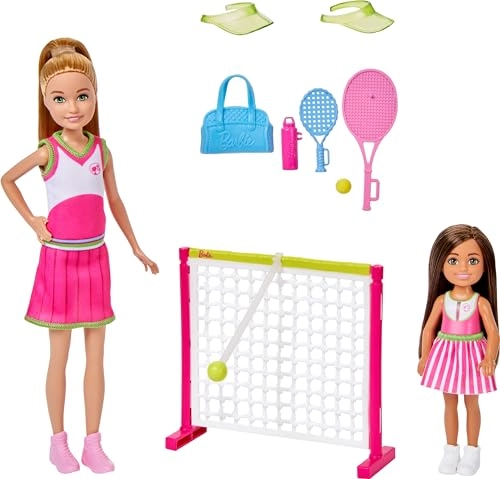 Stacie & Chelsea Tennis Playset - 2 Dolls 5+ Accessories Ages 3+