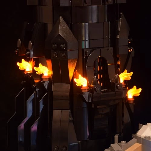 LED Lighting Kit for Lego (10333) - Dark Lord Castle Lighted Minifigure Remote Version