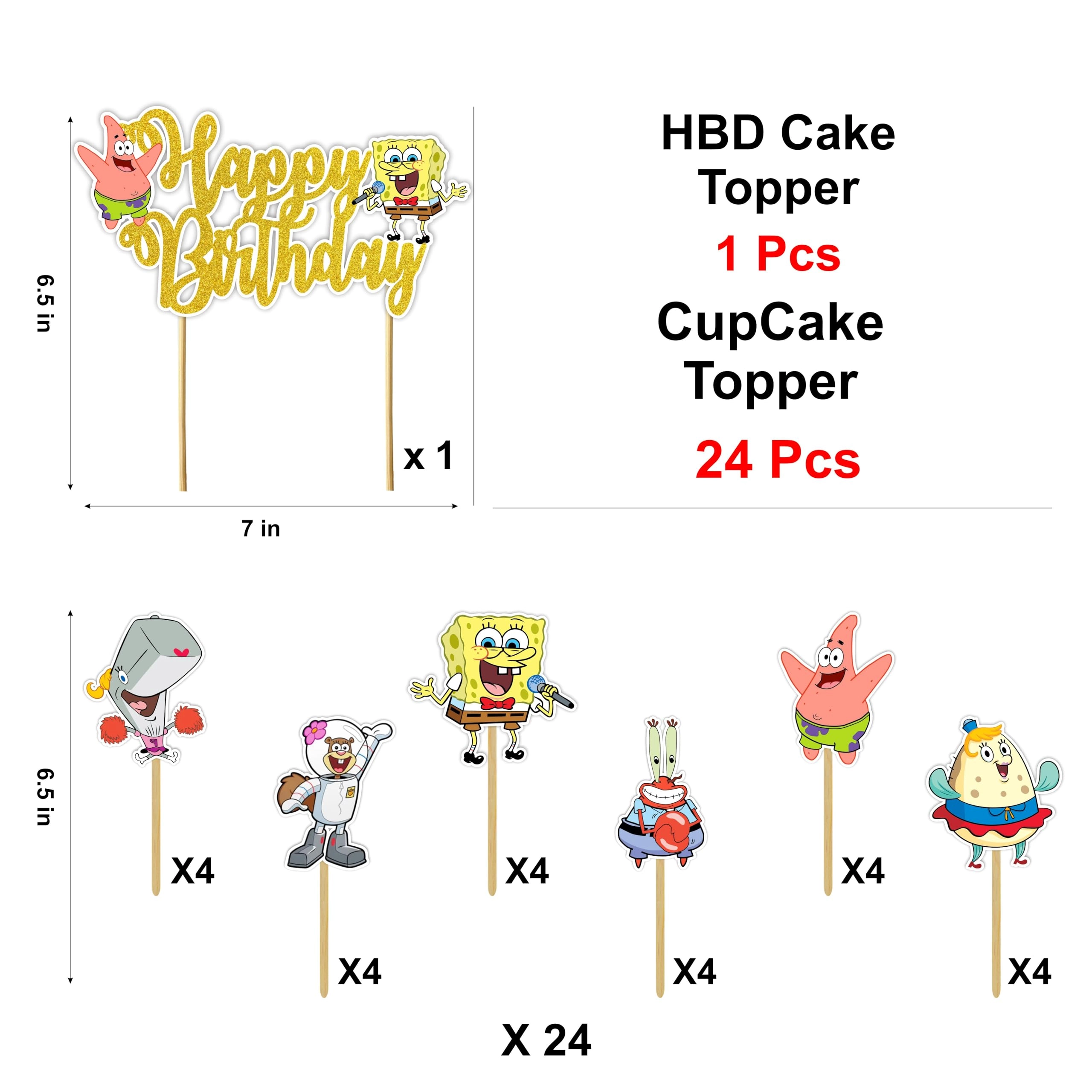 Spongbob Squarepants Themed Birthday Party Supplies - Birthday