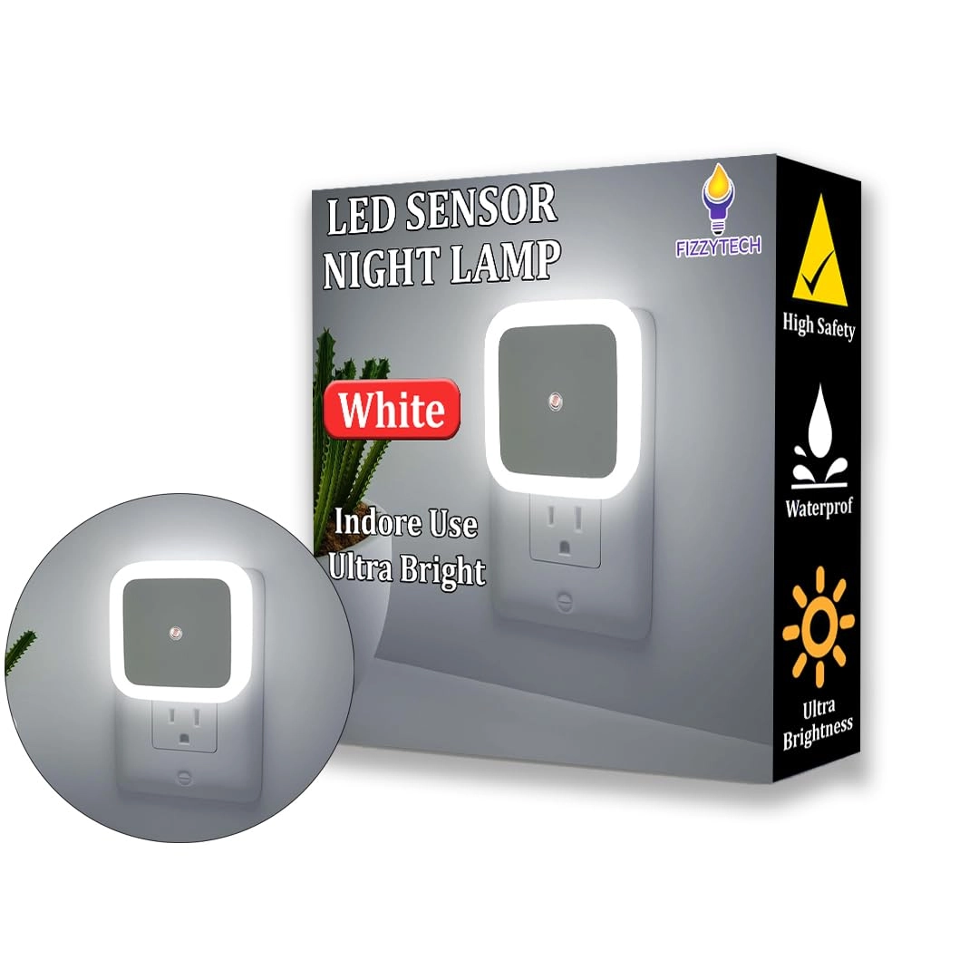 fizzytech Smart Night Sensor Light Bulb - White