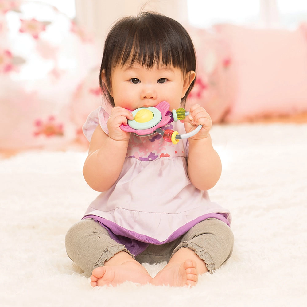 Spin & Rattle Teether - BPA-free materials