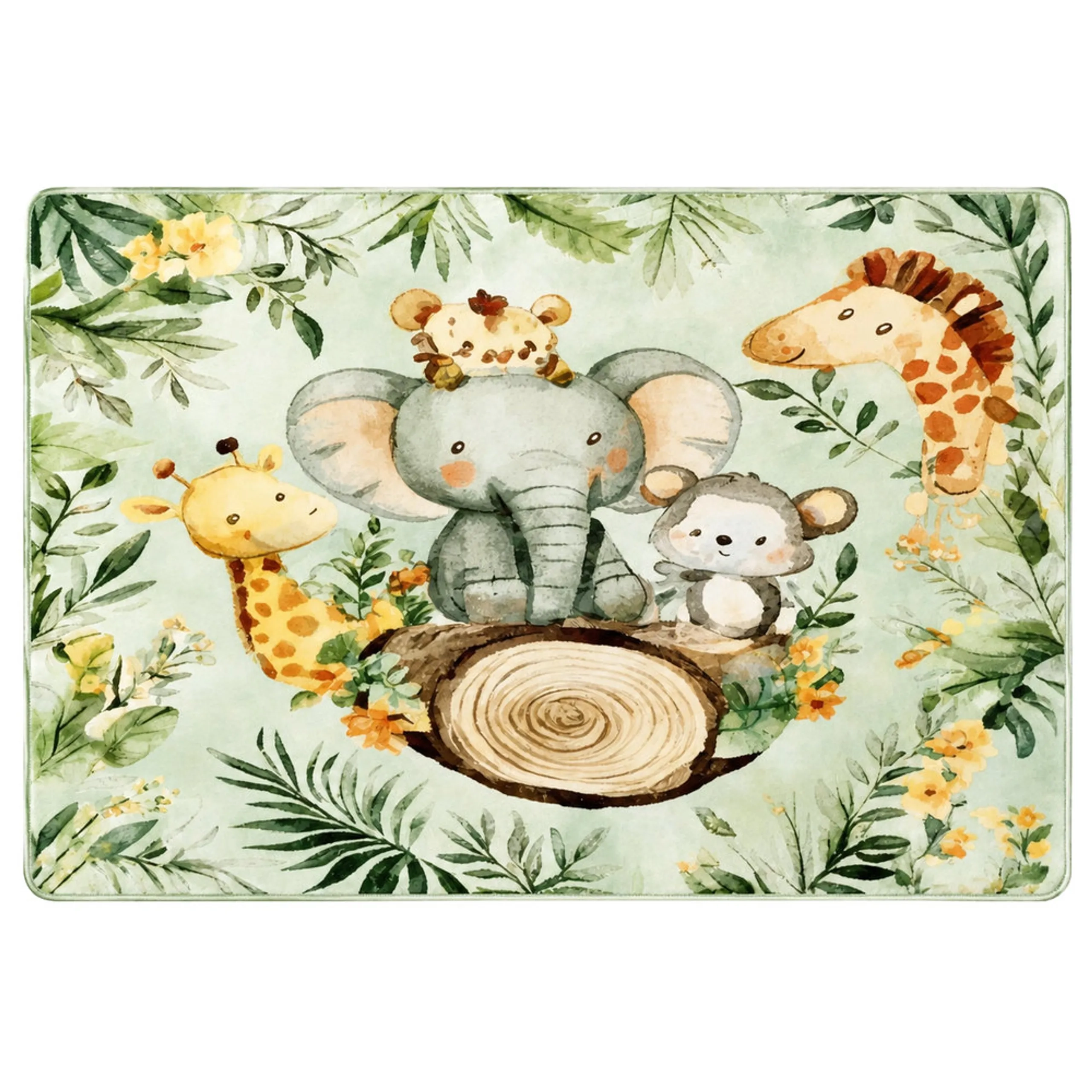 Factory Price Jungle Friends Cushion Play Mat - Suitable for 0 month and above