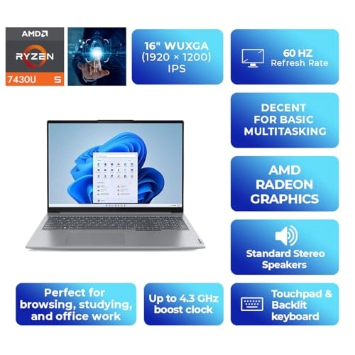 ThinkBook 16 G6 21KK008FAK - 16'' Ryzen 5 7430U 8GB DDR4 512GB SSD