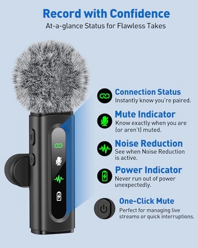 Wireless Lavalier Microphone - 2 Wireless Microphone Transmitters