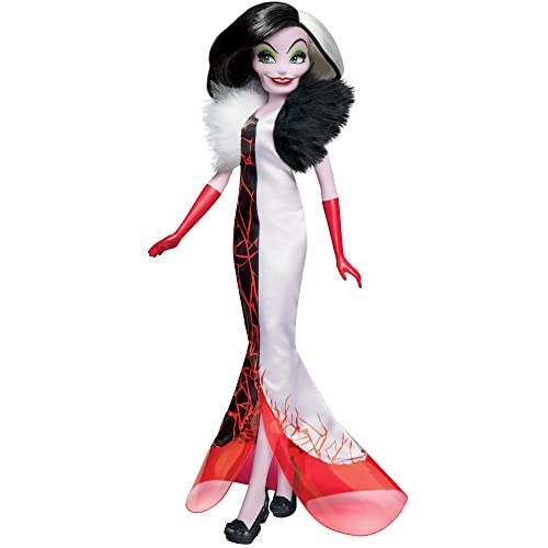 Cruella De Vil Fashion Doll - 11-inch + Evil Queen Fashion Doll + Maleficent Fashion Doll + Ursula Fashion Doll Ages 5+