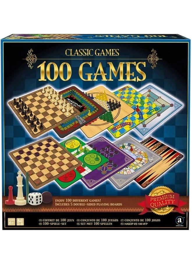 Merchant Ambassador Classic Games - 100 Game Set 6+ Years English & Arabic