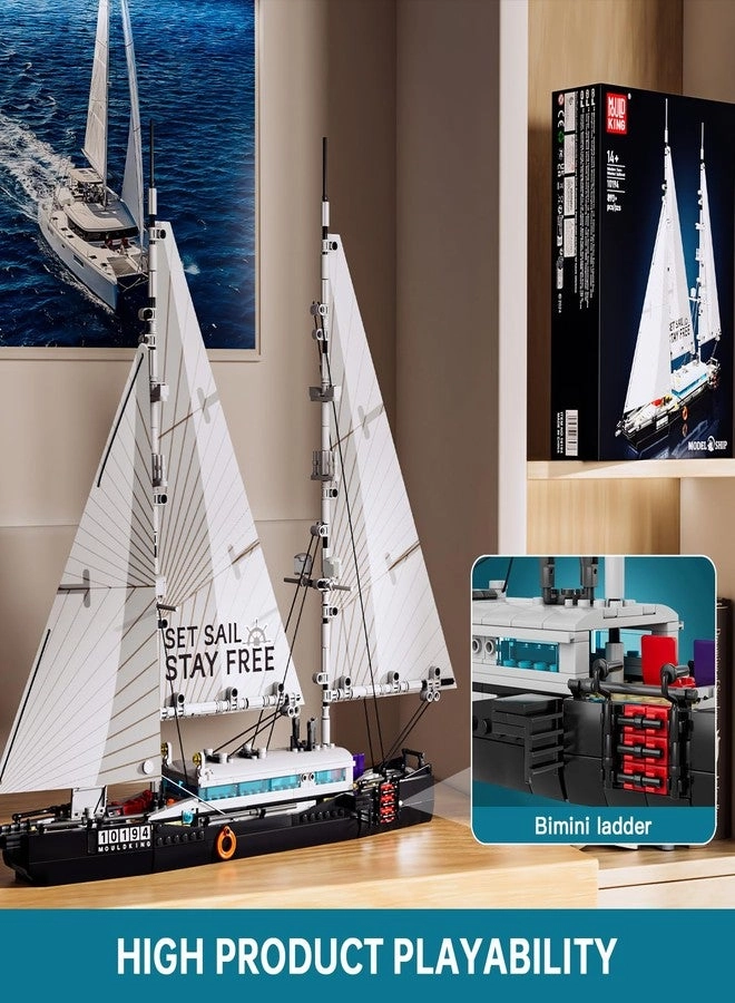 Modern Twin-Masted Sailboat (10194) - Ocean Explorer