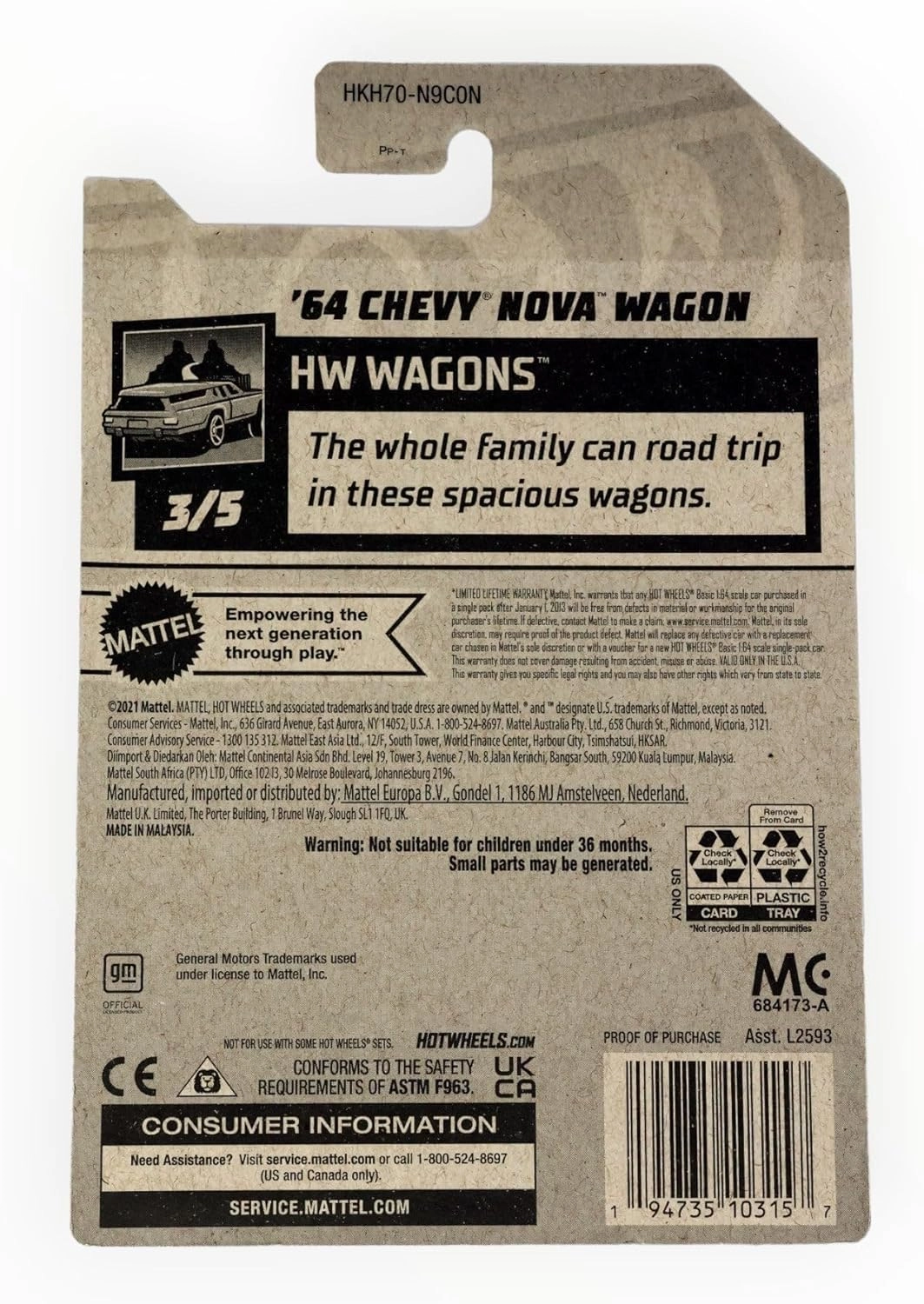 Chevy Nova 1:64 - 1 pcs