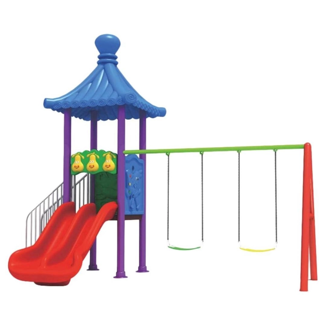 Mega Kids Flower Playsets - Swings And Slide Multi Colour