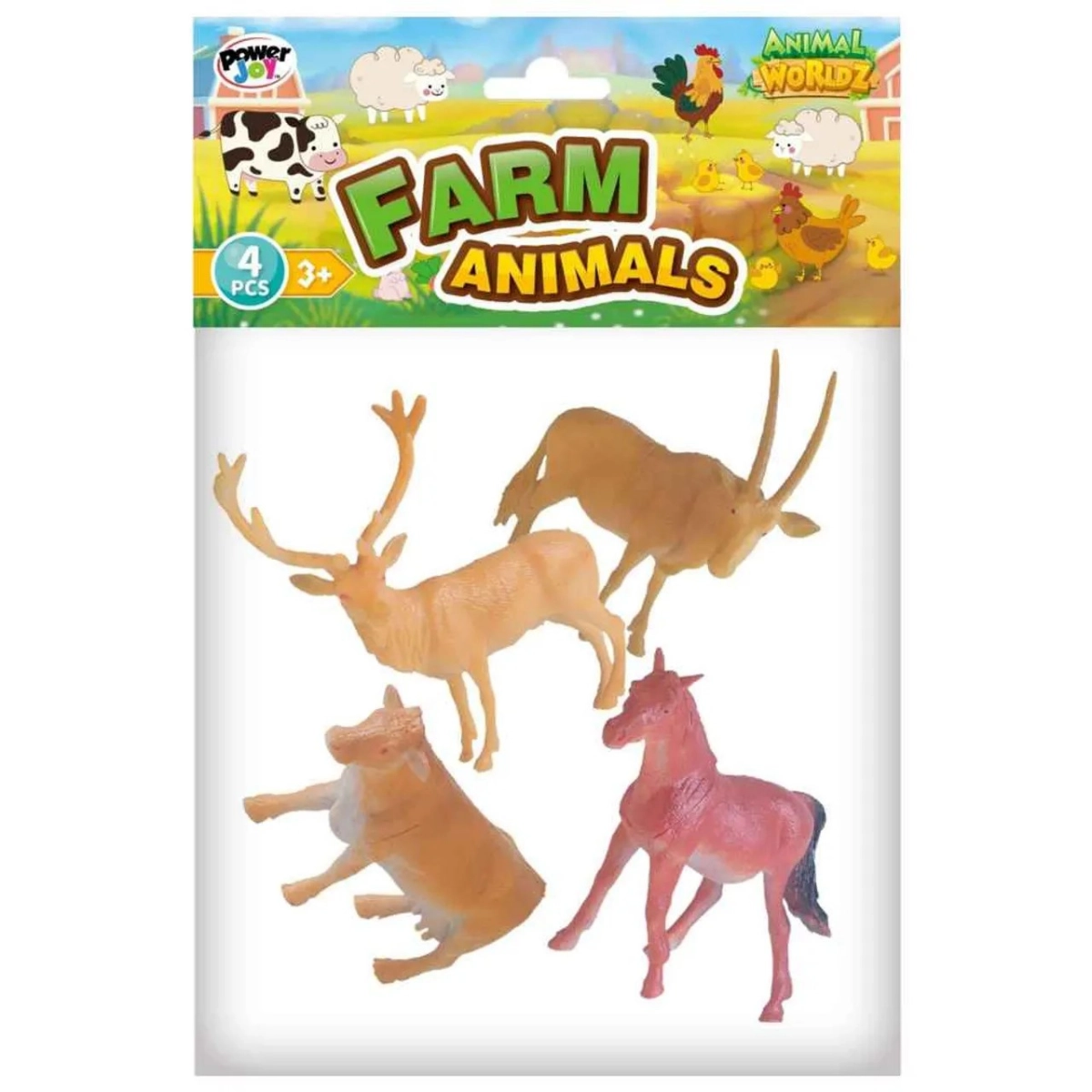 Safari Animals Collectable Toys (ALGT-666A-8) 4 pcs