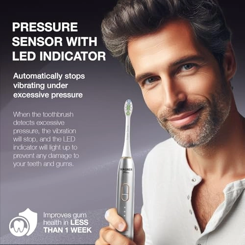 IntelliBrush - 50,000 VPM 8 Brush Heads Pressure Sensor