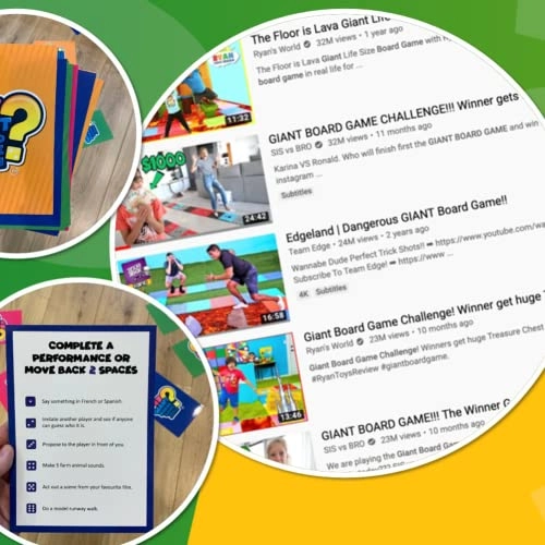 Giant Board Game - 48 Cards Giant Dice