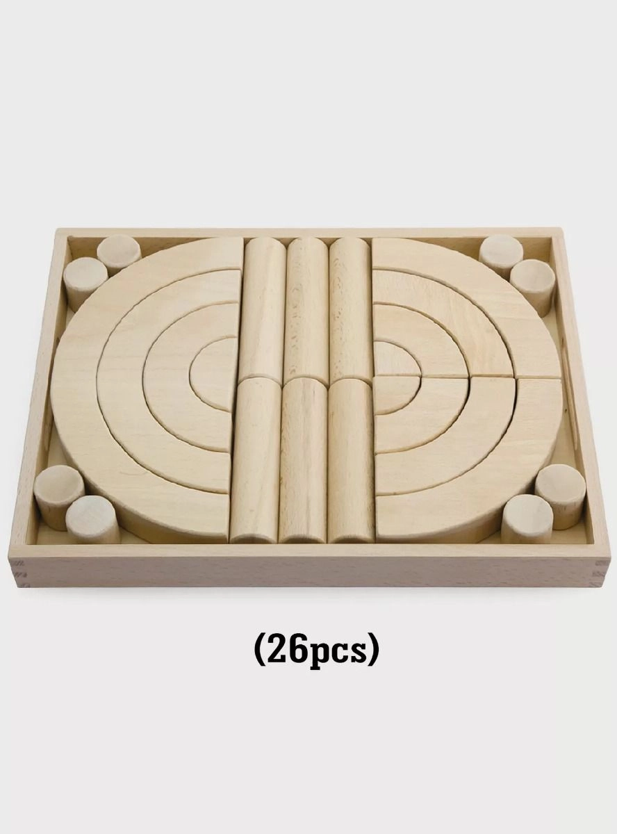 Beech Wood Block - 6 Trays Set#2