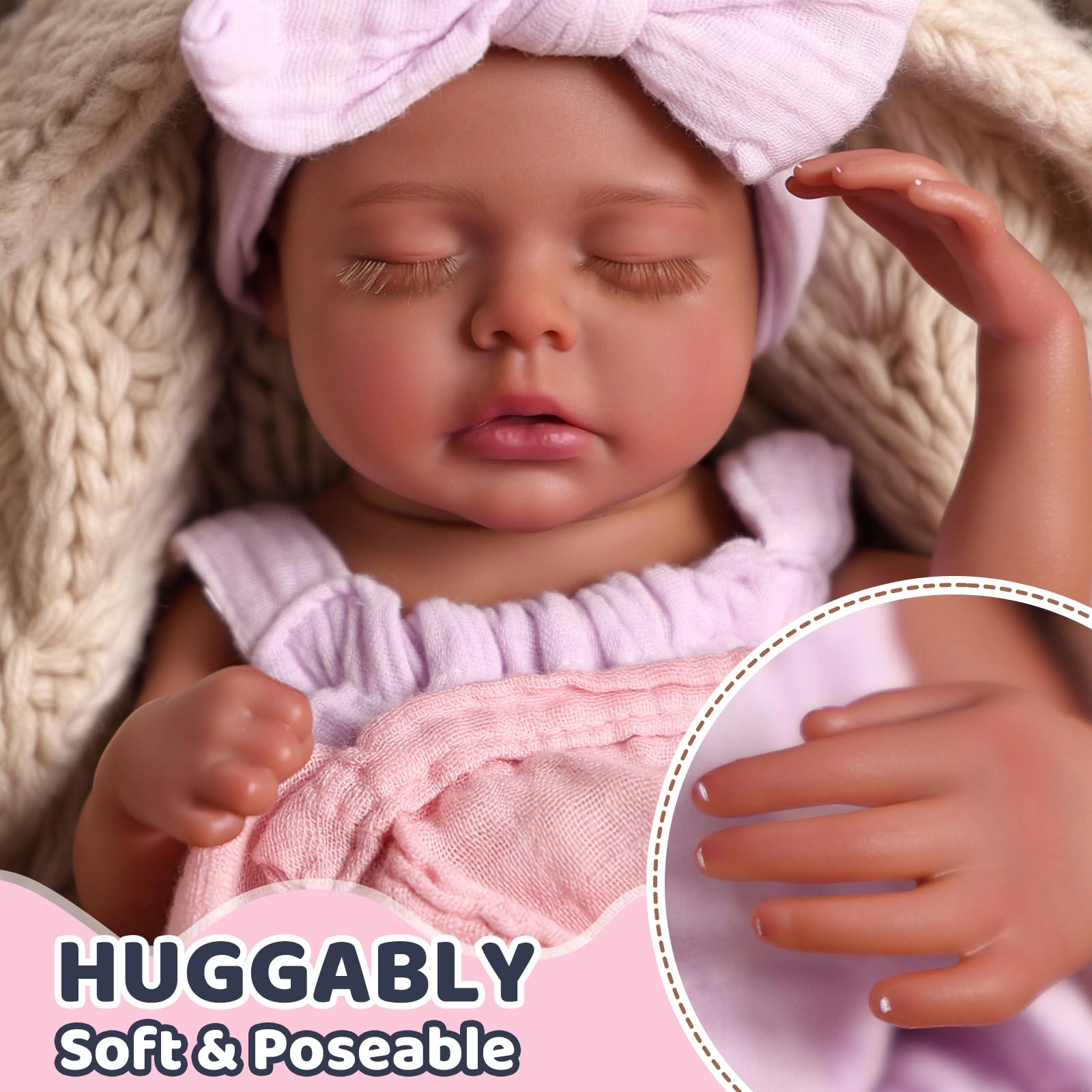 Daisy Reborn Baby Doll - 12 Inch Black Girl Ages 3+