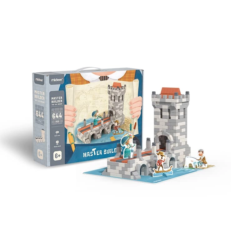 MIDEER Master Builder Construction Set - Intro To Engineering Washable & Reusable
