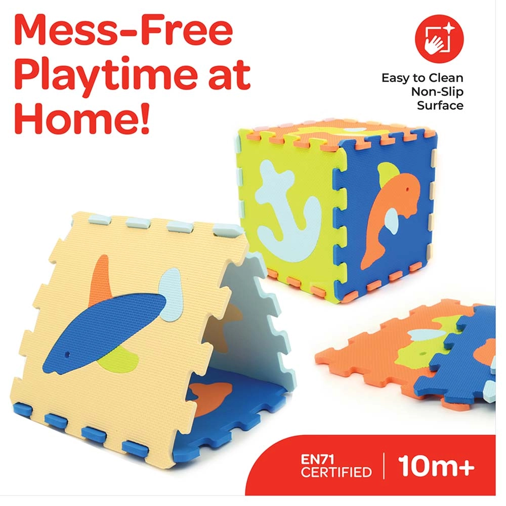 Puzzle Activity Floor Mat - Ocean World Suitable for 10 months & above