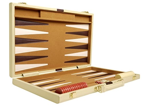 Deluxe Backgammon Set - Camel
