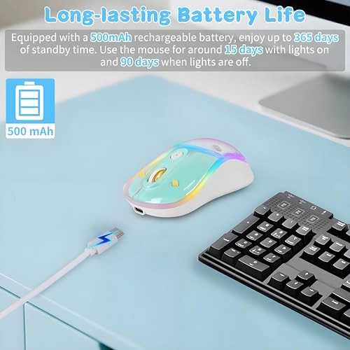 Cute Penguin Bluetooth Wireless Mouse - USB