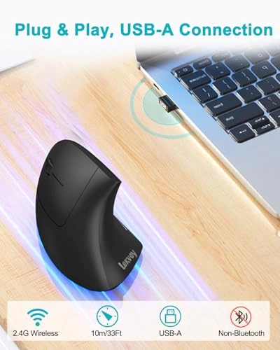 Left Handed Ergonomic Vertical Mouse - Wireless